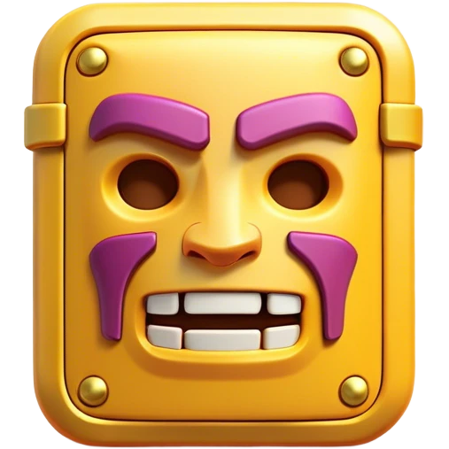 Clash of Clans aesthetic: Cinematic Playful Classic Game Cartridge Portrait Emoji, rendered in a 3D vector-style similar to standard emojis with minimal shading and bold, simplified shapes. A compact, distinct form with signature details, softly glowing with a nostalgic gaming charm. Simplified yet unmistakably iconic, highly detailed and consistent, glowing with a soft radiance and high shine. Stylized with a touch of retro gaming magic and a soft glowing outline, capturing the essence of a beloved gaming relic with a friendly, playful manner! emoji