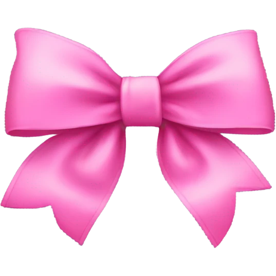 Pink bow emoji