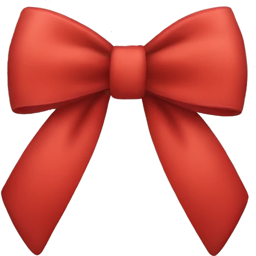 Red bow emoji