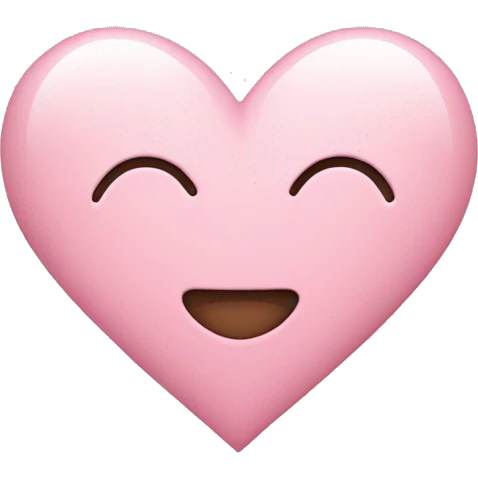 Light pink heart emoji