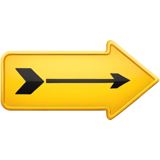 yellow sign in full direction emoji