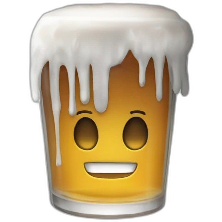 Ichigo Kurosaki buvant une bière emoji