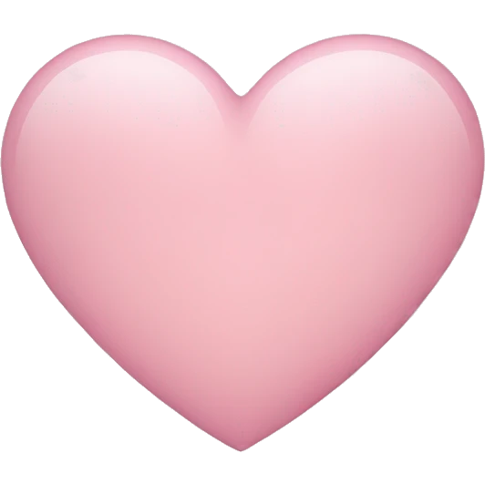 light pink heart emoji