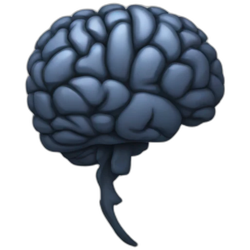 Shadow brain emoji