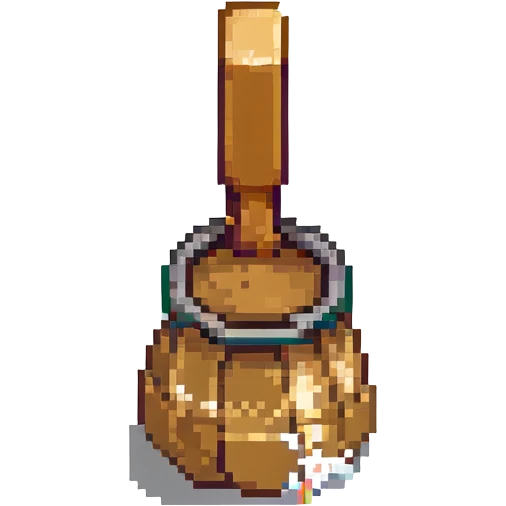 a cowbell, pixel art style emoji