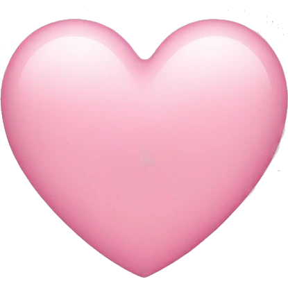 Soft pink heart emoji emoji