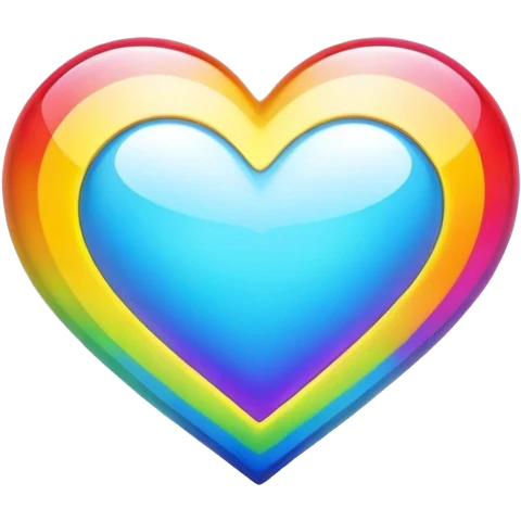 Rainbow heart emoji