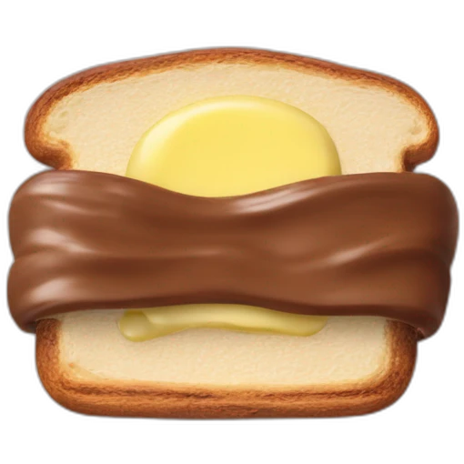 Nutella Brot mit Butter emoji