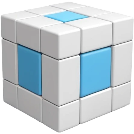 3D cube turning into a room interior emoji