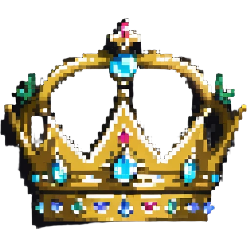 ornate royal crown with jewels emoji