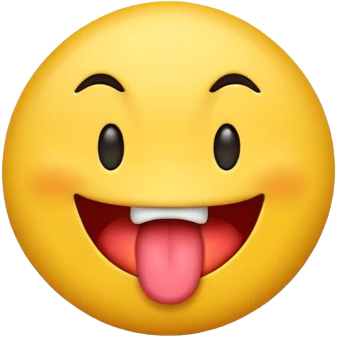 emoji with tounge sticking out and shaking emoji