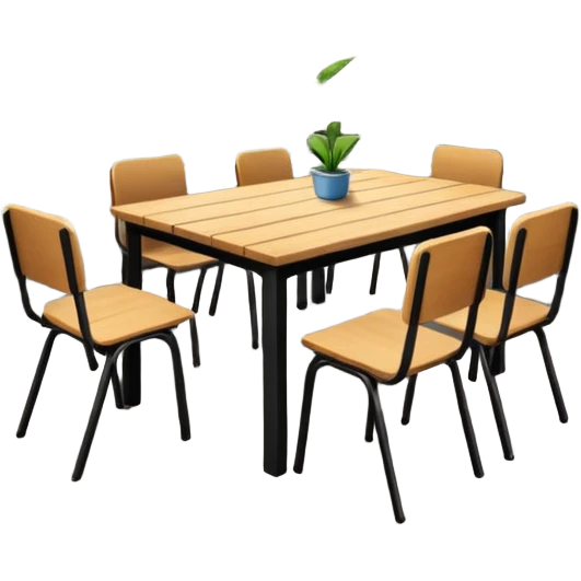 Beautiful School rooftop study area emoji