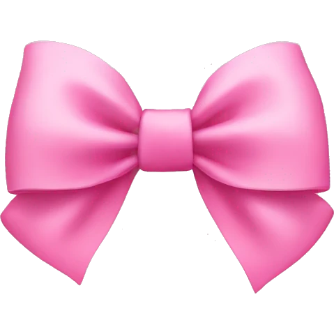 pink bow emoji