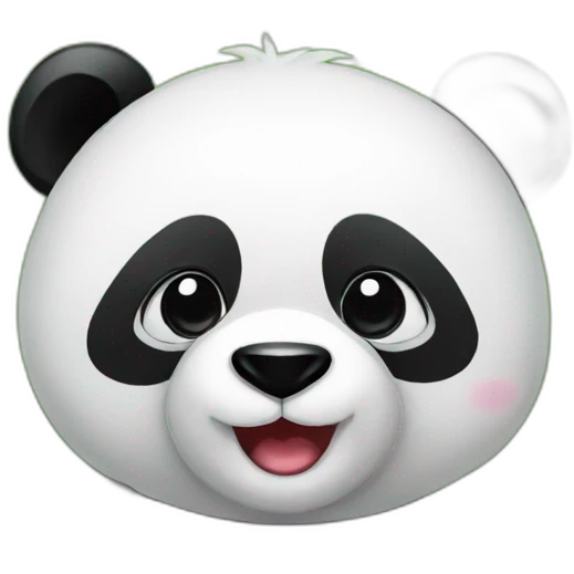 panda with a clear scoreboard emoji