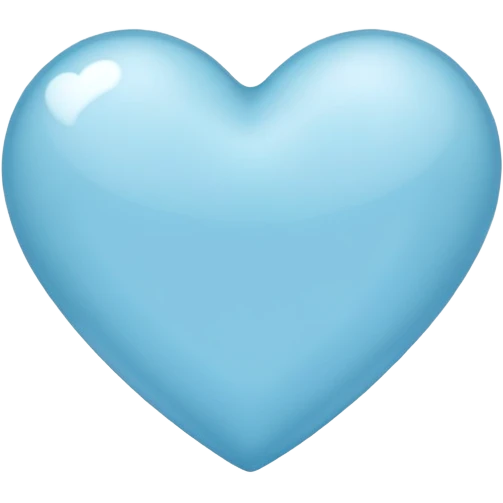 Light blue heart emoji