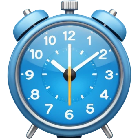Focused Timer" (Blue Minimalist) emoji
