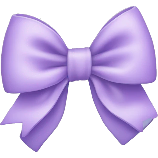 Pastel purple bow emoji