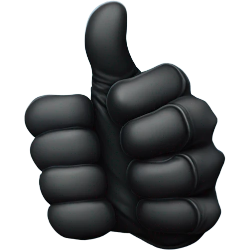 thumb up, magical style, gothic glove emoji