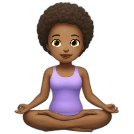 Bebe yoga emoji