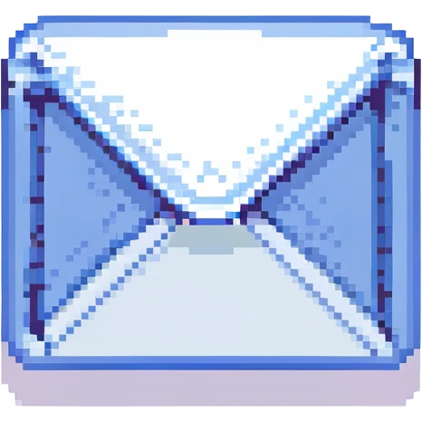 email icon in Minecraft pixel art style emoji
