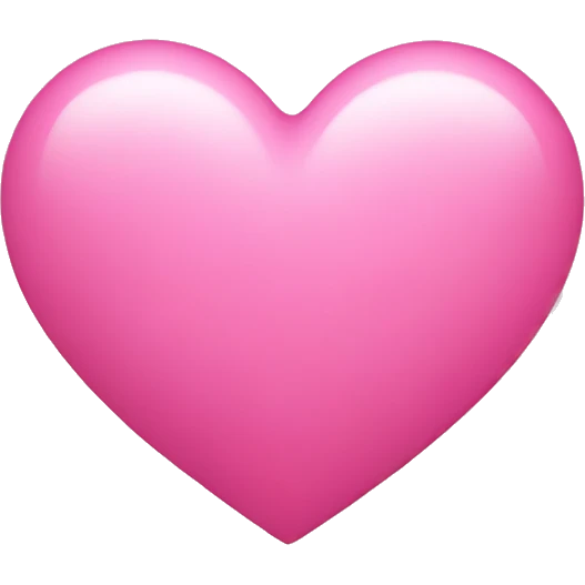 Pink heart emoji