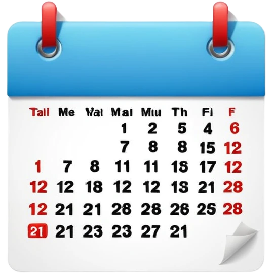 calendar of the day emoji