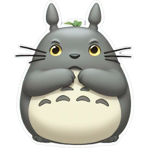 totoro crying emoji