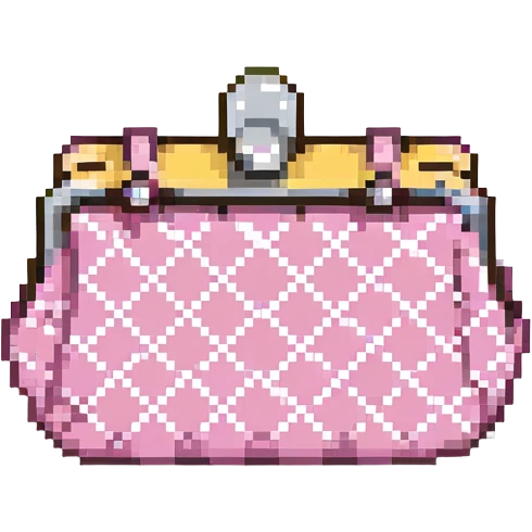 pink designer purse emoji