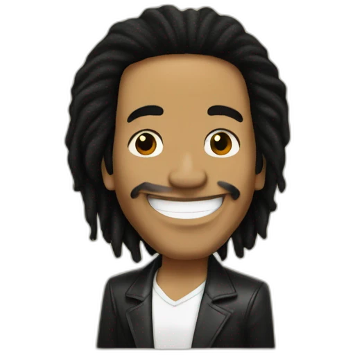Mickael Jackson qui embrasse Bob Marley emoji