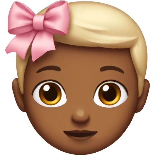 Baby pink bow emoji