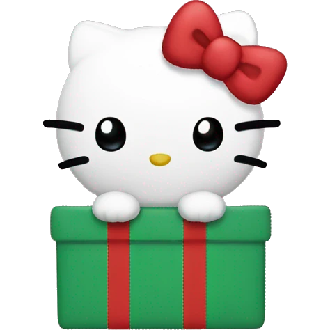 Hello kitty Christmas  emoji