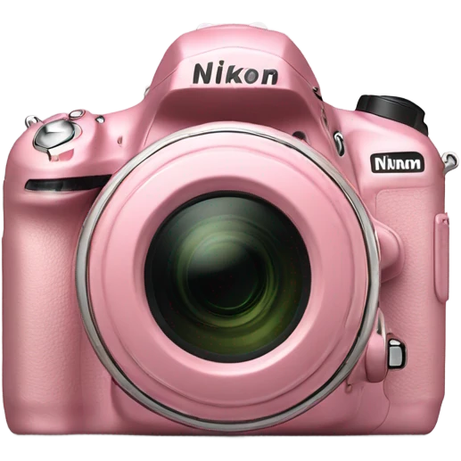 Appareil photo Nikon rose emoji