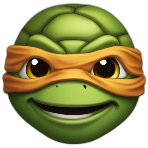 ninja turtle hyper realistic emoji