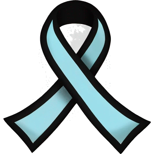 melanoma cancer ribbon emoji
