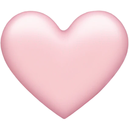 Light pink heart  emoji