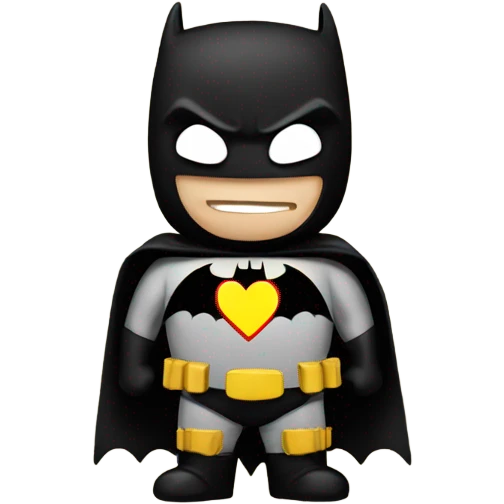 Batman with heart  emoji