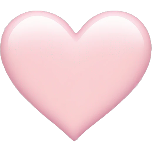 Light pink heart  emoji