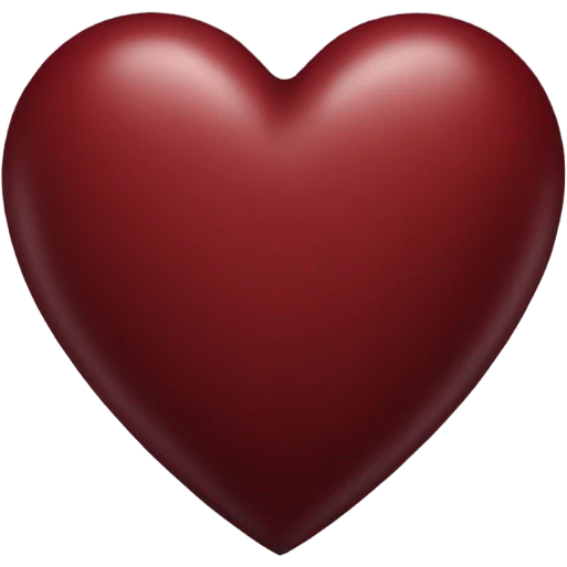 dark red heart emoji