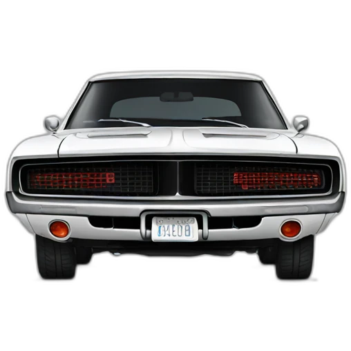 Dodge Charger realistic emoji