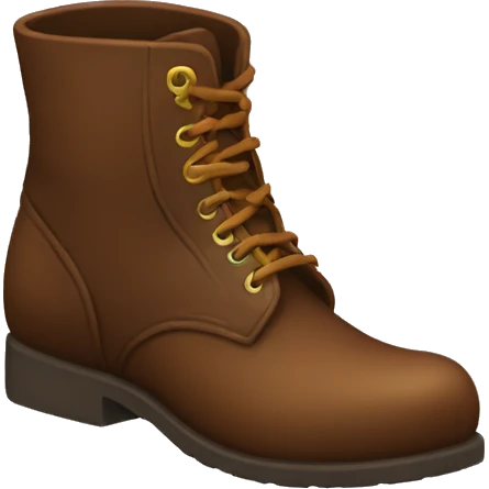 Brown fussy boots emoji
