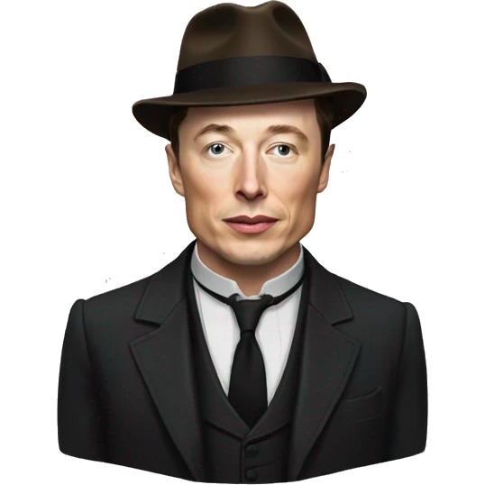 Elon Musk with thomas Shelby  emoji