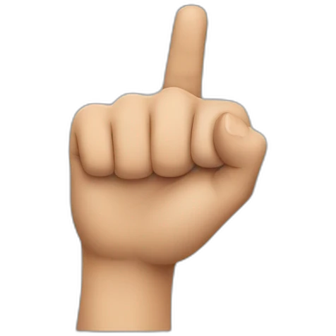 finger pointing forwards emoji
