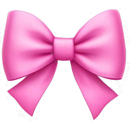 pink bow emoji