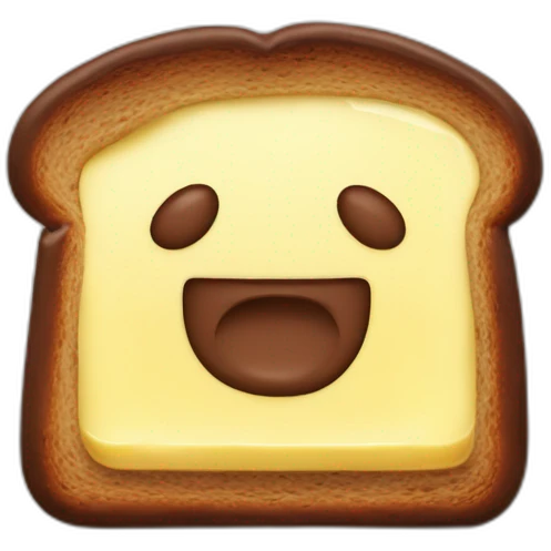 Butter mit Nutella Brot  emoji