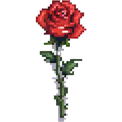 A red rose emoji