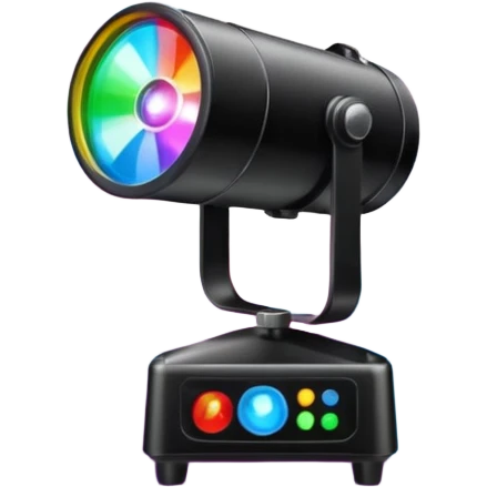 colorfull Stage light projector emoji