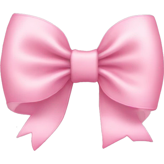 Baby pink bow emoji