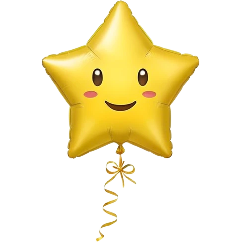 yellow star balloons emoji