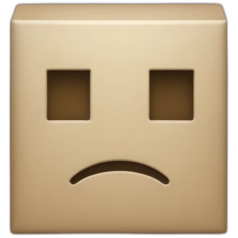 Square logo tilted to the left with a square hole in the middle emoji