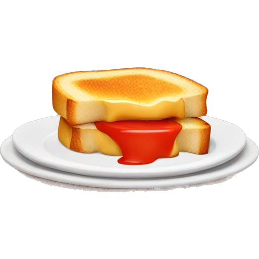 Grilled cheese and tomato soup  emoji